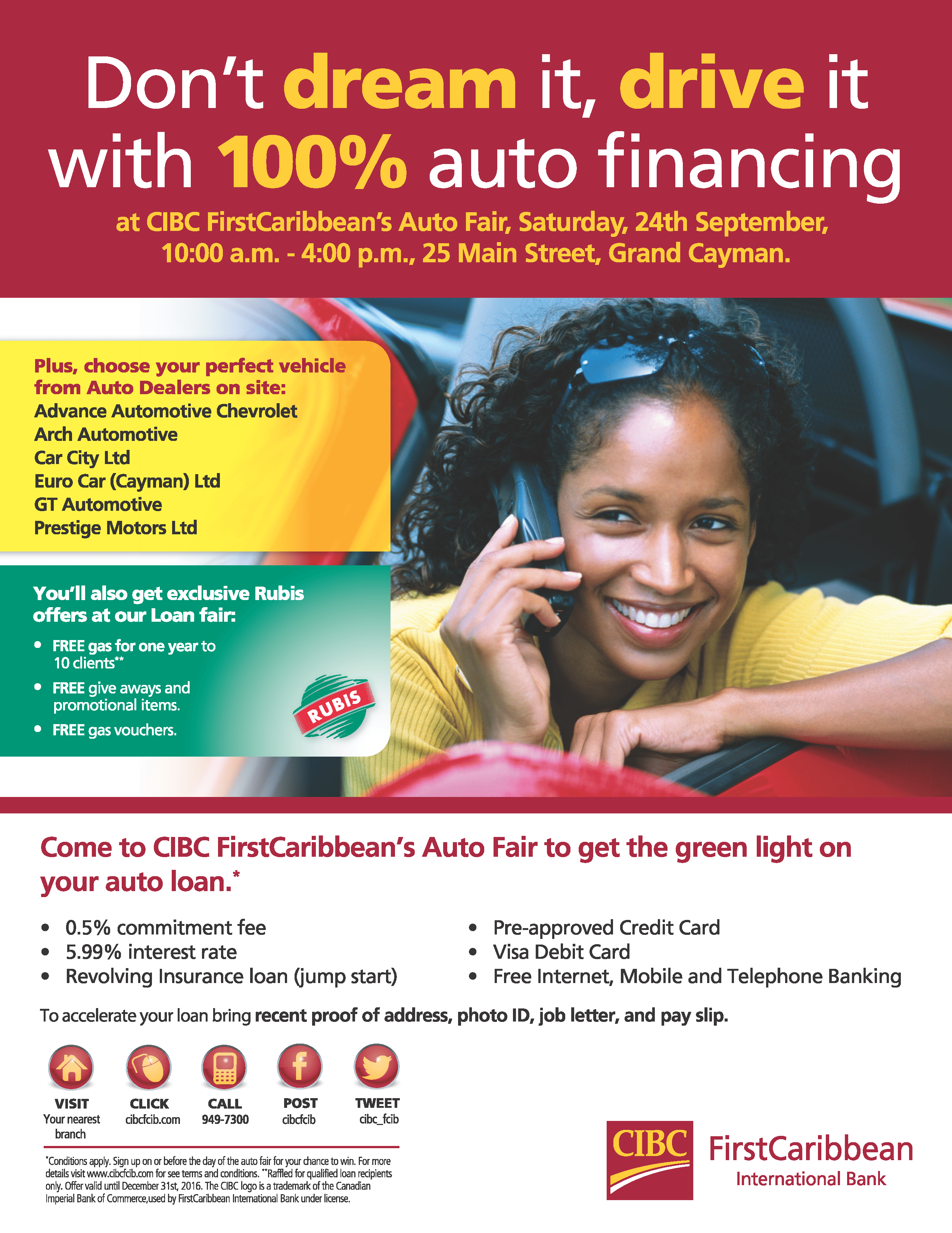 Rubis joins CIBC International Bank in Auto Fair